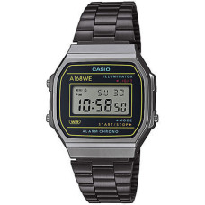 Casio Vintage A168WEHB-1AEF – Unisex Ψηφιακό Ρολόι Ατσάλινο Μπρασελέ, Μαύρο Καντράν